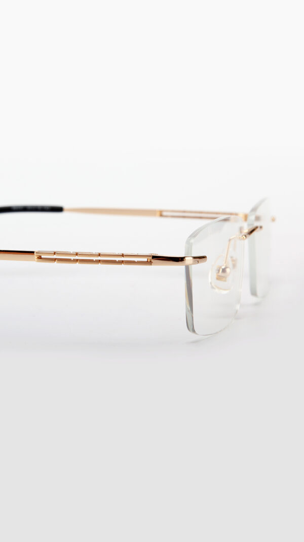 Harper | Titanium Rimless Minimalist Glasses | Alamode